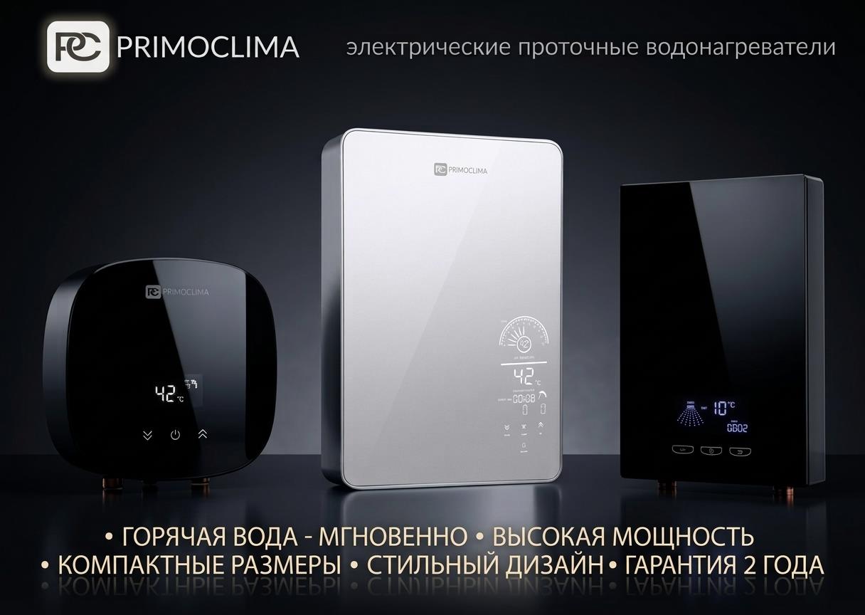 Проточные водонагреватели PRIMOCLIMA