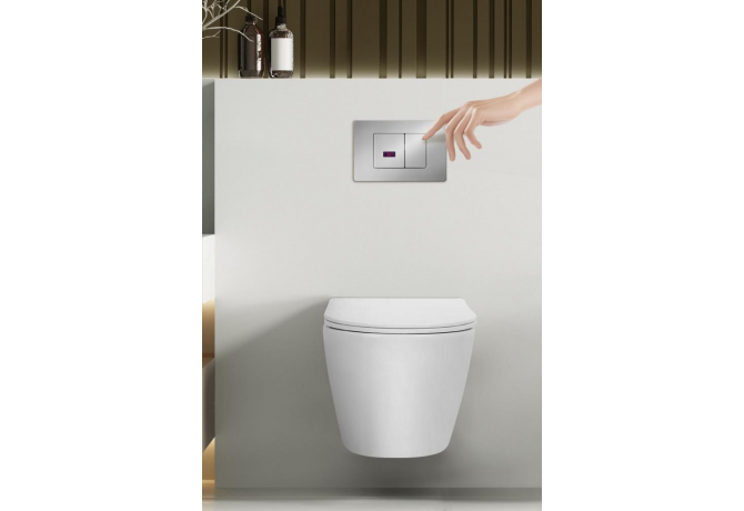 Кнопка смыва сенсорная ABBER AC0122S хром глянцевый