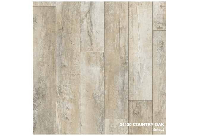 Купить дизайнерское ПВХ покрытие с фаской 24130 Country Oak с доставкой и установкой в Хабаровске