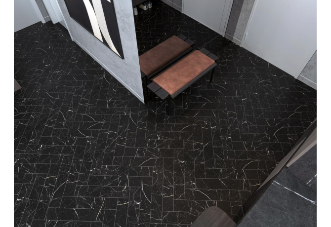 Кварцвинил SPC Alpine Floor Адамант Паркет Неро ECO 31-11-R