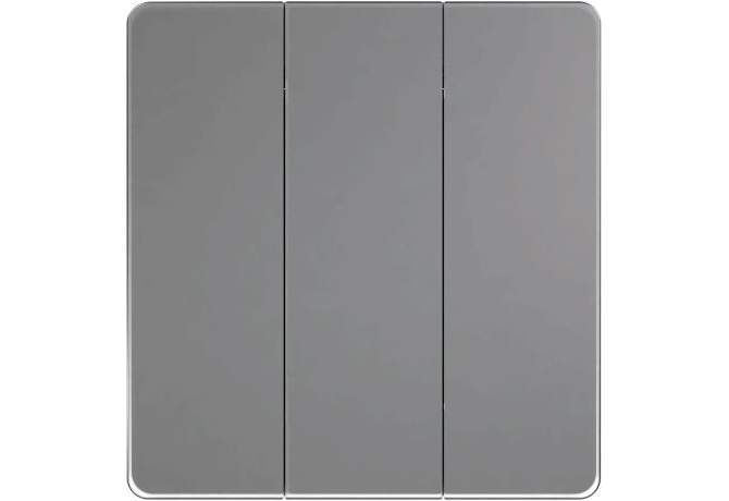 Проходной переключатель, 3 клавиши Systeme Electric Infinity, Полярная ночь, FSE001031