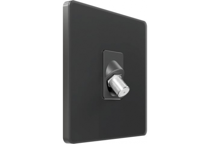 Телевизионная розетка TV/FM/SAT Systeme Electric Infinity, Вулканический пепел, FSE000798