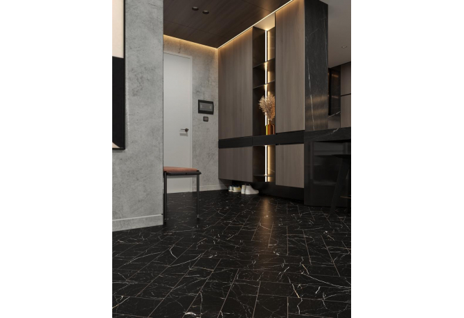 Кварцвинил SPC Alpine Floor Адамант Паркет Неро ECO 31-11-R