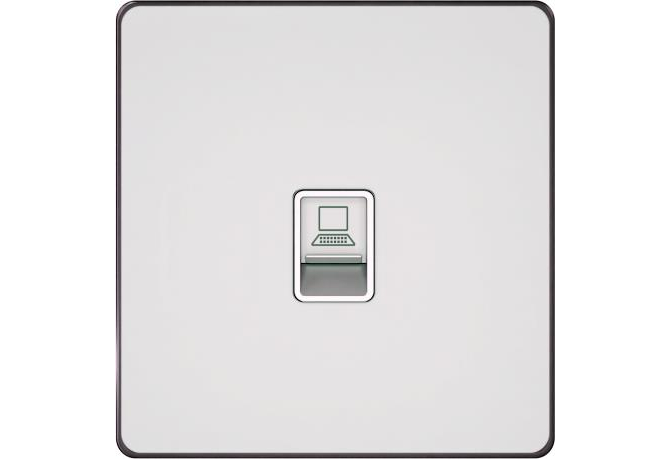 Компьютерная розетка RJ45 Cat.6, 1 порт Systeme Electric Infinity, Таежное утро, FSE000886