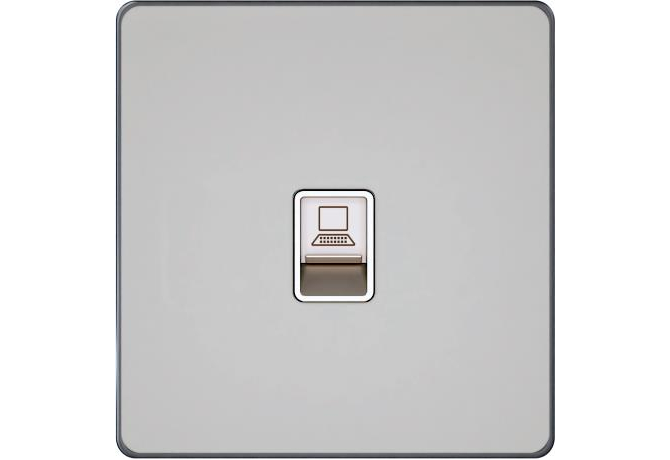 Компьютерная розетка RJ45 Cat.6, 1 порт Systeme Electric Infinity, Песчаный берег, FSE000586