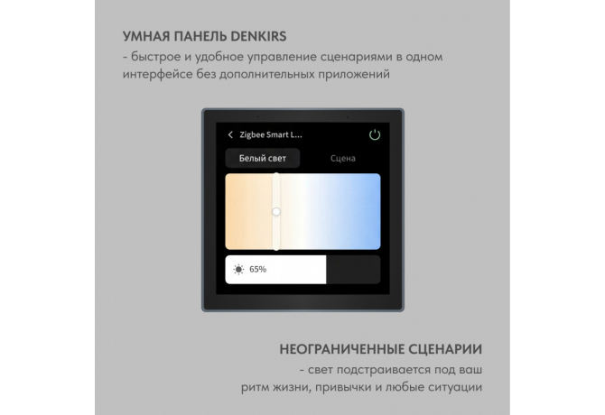 Настенная панель управления Denkirs Control DK7405-BK