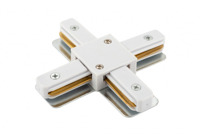 Коннектор Denkirs DK Track White (SOLID BASE) TR1104-WH