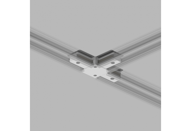 Коннектор Denkirs DK Track White (SOLID BASE) TR1103-WH