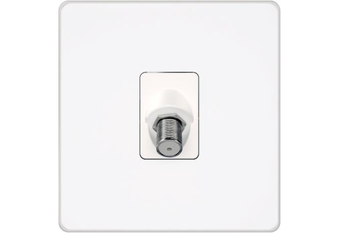 Телевизионная розетка TV/FM/SAT Systeme Electric Infinity, Арктический лед, FSE000198